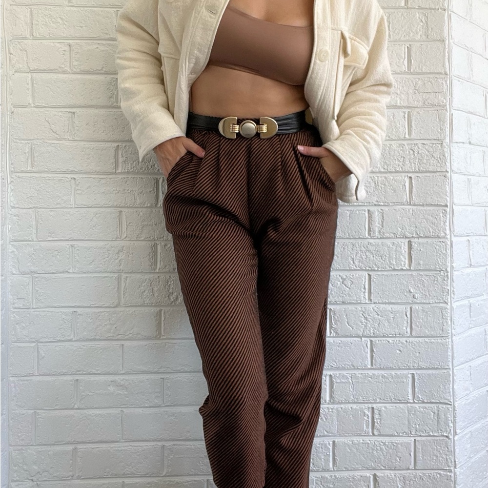 Vintage Wool Blend Trousers